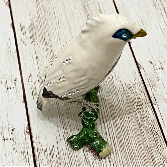 Art Form Bali Starling Bird Enamel Trinket - Picture 4 of 14
